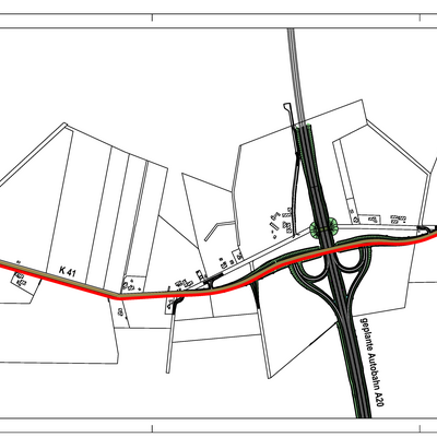&Uuml;bersichtslageplan mit A 20