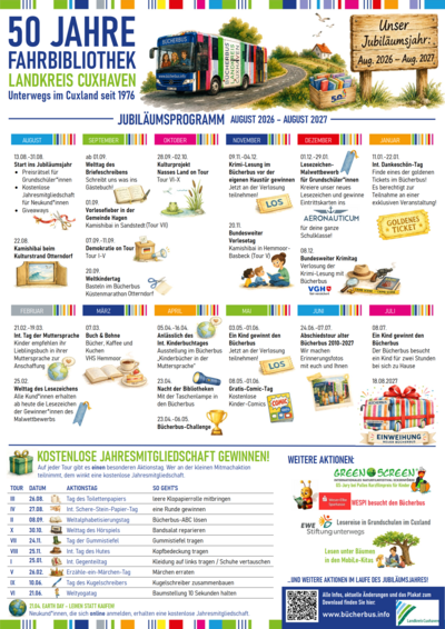 Plakat Jubil&auml;umsjahr Fahrbibliothek